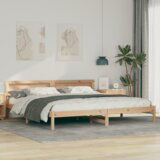  Krevetna konstrukcija Smeđa 180 cm x 200 cm Masivna borovina | shoptok.hr