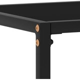  Konzolni stol crni 120 x 35 x 75 cm od kaljenog stakla | shoptok.hr