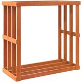 vidaXL Vanjski držač za cjepanice voštano smeđi 109x52x106 cm borovina | shoptok.hr