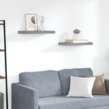  Plutajuće zidne police 2 kom sive 50 x 23 x 3,8 cm MDF | Eponuda.ba