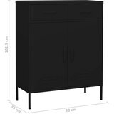 Ormarić za pohranu crni 80 x 35 x 101 5 cm čelični | shoptok.hr