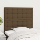  Uzglavlja 2 kom tamnosmeđa 80x5x78/88 cm od tkanine | shoptok.hr