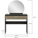 Livetastic KOZMETIČNA MIZA leseni material | Shoptok.si