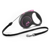 Flexi black design - automatski povodac za pse (pink) s uže | Eponuda.com