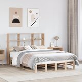 vidaXL Krevet s regalom za knjige bez madraca 120x190 cm masivno drvo Cijene