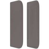  Vzglavje z ušesi sivo 183x16x78/88 cm umetno usnje, (20793960) | Shoptok.si