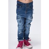 Fasardi Denim jeans with a lowered crotch Cene