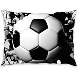 XXXL posteljnina 3D Fußball Bettwäsche 140/200 cm črna, bela | Shoptok.si