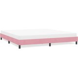  posteljni okvir brez vzmetnice roza 180x220 cm žamet, (21829317) | Shoptok.si