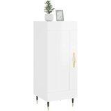 vidaXL Komoda visok sijaj bela 34,5x34x90 cm inženirski les | Shoptok.si