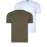 Dewberry DUAL SET T8569 BIKE COLLAR MENS T-SHIRT-BLUE-KHAKI Cijene