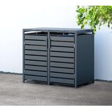 WESTMANN spremište za 2 kante za smeće Kubus | 2x 240L | Antracit | 132x80x116 cm - BRANDED IN GERMANY Cijene