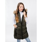Glano Women's quilted vest - khaki | shoptok.hr
