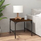 vidaXL Bočni stolić boja hrasta 40 x 40 x 35 cm od konstruiranog drva Cijene