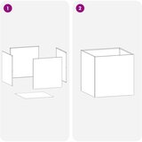  Vrtna saksija 2 kom. Bijela 25 x 25 x 25 cm Čelična vrata | shoptok.hr