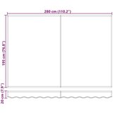  Nadomestno platno za tendo Antracitna in bela 3 x 2 m Poliester, (5000206569) | Shoptok.si