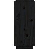  Komoda crna 60 x 35 x 80 cm od masivne borovine | Eponuda.com