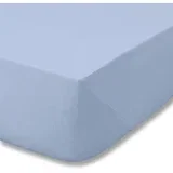 Svetlo modra napenjalna flanelna rjuha 135x190 cm Brushed –