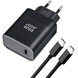 Blue Star Polnilec za telefon USB C QC4.0 PD 3A 45W + kabel USB C to USB C TFB-TC-45WPD črn | Shoptok.si