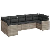  7-dijelni set vrtnih sofa svjetlosivi od poliratana | shoptok.hr