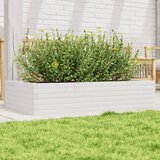 Maison Chic Vrtno cvetlično korito - Cvetlični Lonec belo 110x60x23 cm trdna borovina, (21790175) | Shoptok.si