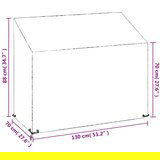  Navlake za vrtnu klupu s 8 ušica 2 kom 130 x 70 x 70/88 cm PE | shoptok.hr