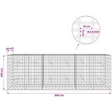  Gabion s žicom debljine 3,5 mm i mrežom 5x10 cm 300x20x100 cm Slike
