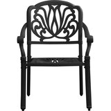 3-dijelni bistro set crni od lijevanog aluminija | shoptok.hr
