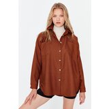Trendyol Brown Basic Shirt Cene