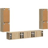  Set TV komoda Zidne 4 pcs Sonoma hrast Konstruirano drvo | shoptok.hr