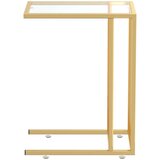  Bočni stolić za računalo prozirni 50x35x65 cm kaljeno staklo | shoptok.hr