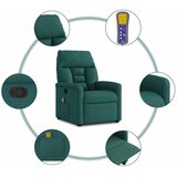  Masažni naslonjač od tkanine tamnozeleni | shoptok.hr
