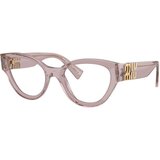 Miu Miu MU01VV 12W1O1 M (50) Roza/Kristalna Cene