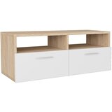 Maison Chic TV omarica - TV stojalo - Televizijska omarica inženirski les 95x35x36 cm hrast in bela, (21699562) Cene