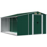  The Living Store Vrtna lopa zelena 277x365,5x179 cm pocinkano jeklo - Vrtna Lopa, (21455020) | Shoptok.si