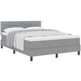 vidaXL Box Spring Krevet s madracem Svijetlo siva 160x200 cm Tkanina Cijene