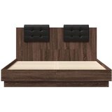  Okvir za krevet s uzglavljem smeđa boja hrasta 120x200cm drveni | shoptok.hr