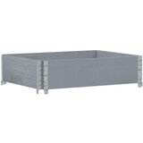 vidaXL Okvir za palete sivi 80 x 60 cm od masivne borovine | shoptok.hr