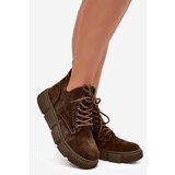 Big Star Suede Low Women's Ankle Boots On Platform | Shoptok.si