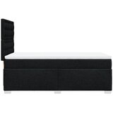  Krevet s oprugama i madracem crni 90x200 cm od tkanine | shoptok.hr