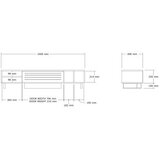Hanah home tv polica safir travertine
