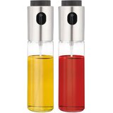 Eva set steklenic s pršilom za olje in kis 100ml, 2 kos, steklo, inox | Shoptok.si