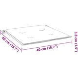  Jastuci za vrtne stolice 4 kom bež 40x40x4 cm od tkanine | shoptok.hr