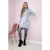 Kesi Sweater with stand-up collar light gray | Shoptok.si