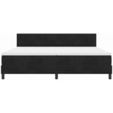  LED Box Spring Krevet s madracem Crna 200 x 200 cm Baršun | shoptok.hr