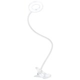 solight WO66-W -LED prigušiva stona lampa sa klipsom LED/8W/230V 3000/4000/5000K bela Cene