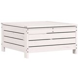  The living store vrtni stolček za noge z blazino bela trdna borovina - vrtni stolček za noge, (21442849) | Shoptok.si
