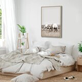  Slika - White Horses (1 Part) Vertical 80x120 U prirodnom drvenom okviru | shoptok.hr