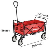 Leziter LSZK0101 sklopiva vrtna kolica crvena – praktična transportna kolica | shoptok.hr