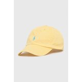 Polo Ralph Lauren Bombažna bejzbolska kapa rumena barva | Shoptok.si
